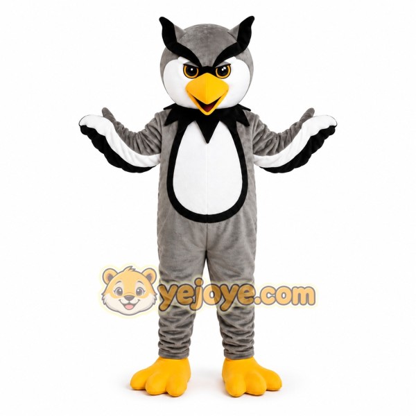 Gray Owl Mascot Costume