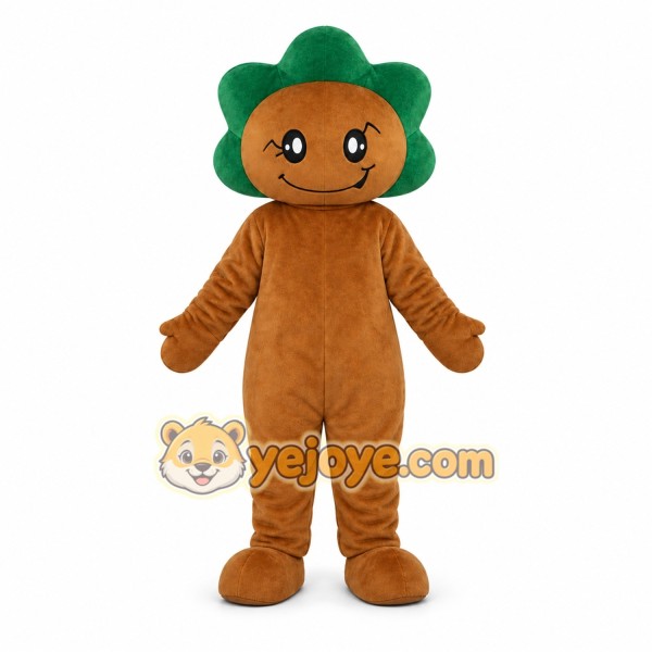 Brown Tree Mascot Costume