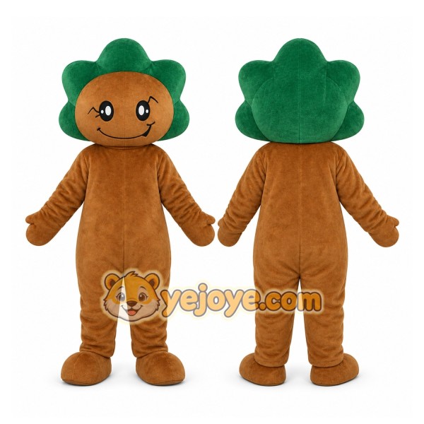 Brown Tree Mascot Costume