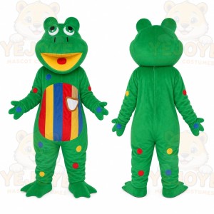 Green Frog Mascot Costume