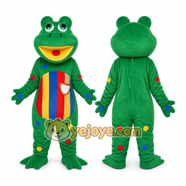 Green Frog Mascot Costume