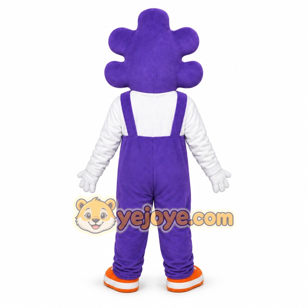 Purple Puzzle Piece Mascot Costume