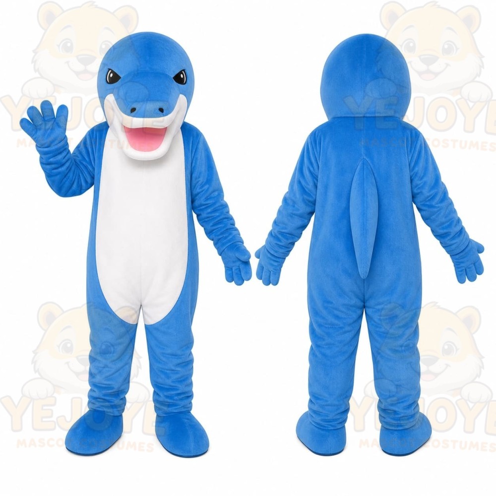 Blue Shark Mascot Costume
