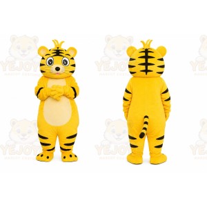 Yellow Tiger Mascot Costume