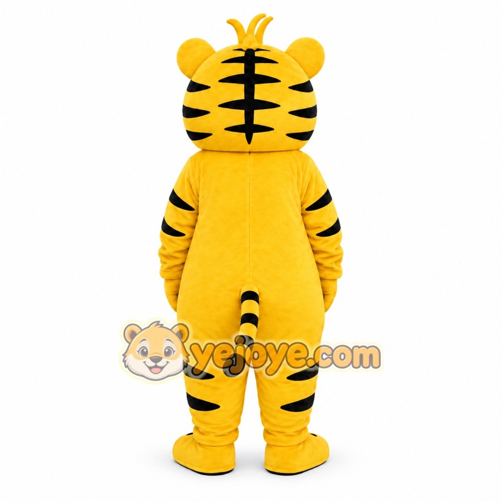 Yellow Tiger Mascot Costume Yellow Tiger Mascot Costume