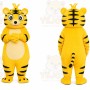 Yellow Tiger Mascot Costume