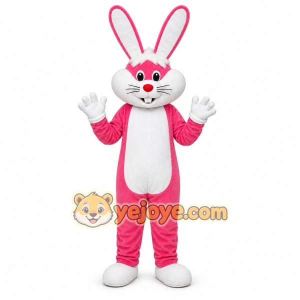 Pink Rabbit Mascot Costume Pink Rabbit Mascot Costume