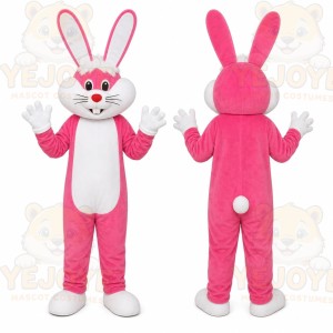 Pink Rabbit Mascot Costume
