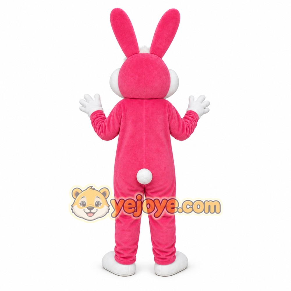 Pink Rabbit Mascot Costume Pink Rabbit Mascot Costume