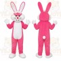 Pink Rabbit Mascot Costume