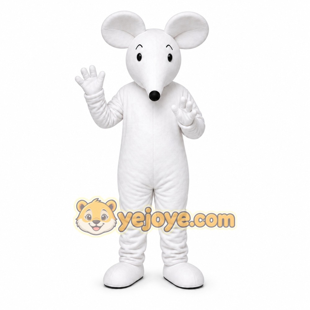 White Mouse Mascot Costume White Mouse Mascot Costume