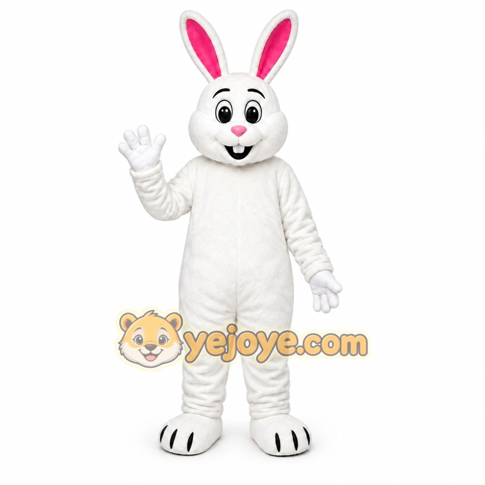 White Rabbit Mascot Costume White Rabbit Mascot Costume