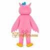 Pink Owl Mascot Costume Pink Owl Mascot Costume