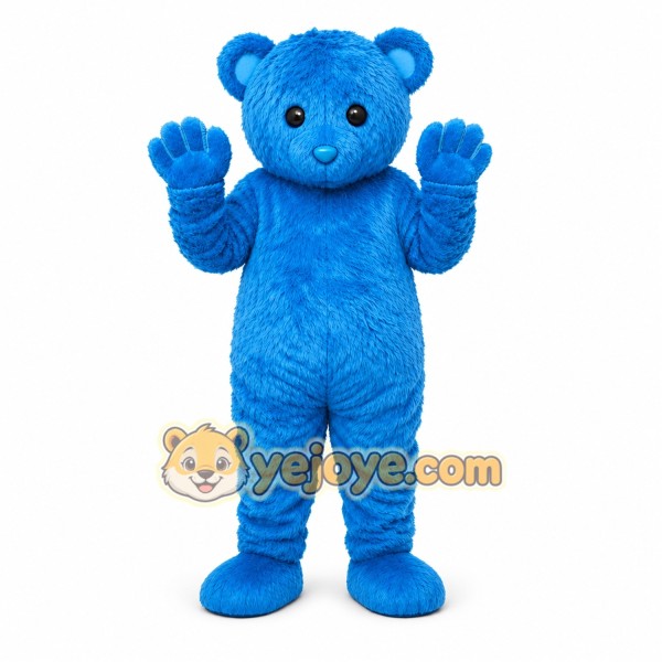 Blue Bear Mascot Costume