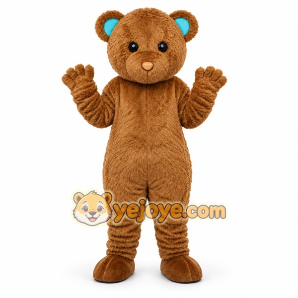 Tan Teddy Bear Mascot Costume