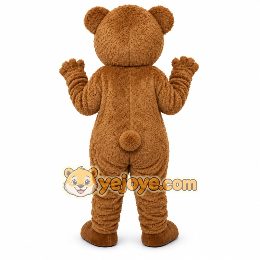 Tan Teddy Bear Mascot Costume