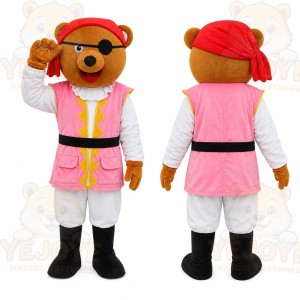 Pirate Bear Mascot Costume