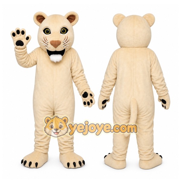 White Tiger Mascot Costume