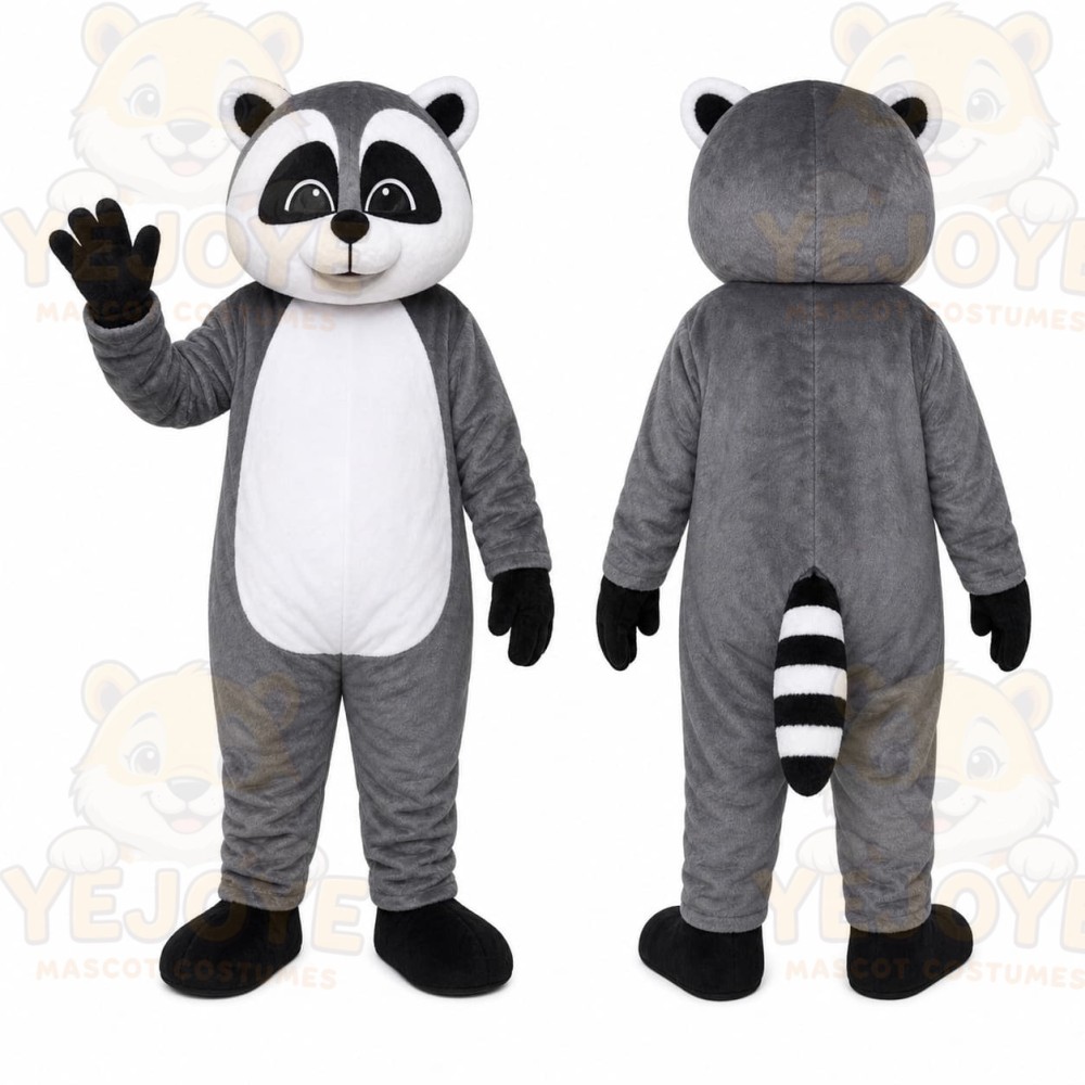 Gray Raccoon Mascot Costume