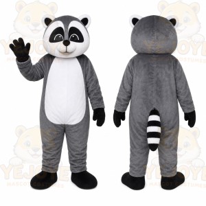 Gray Raccoon Mascot Costume