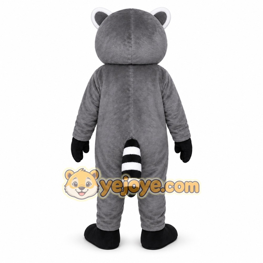 Gray Raccoon Mascot Costume Gray Raccoon Mascot Costume