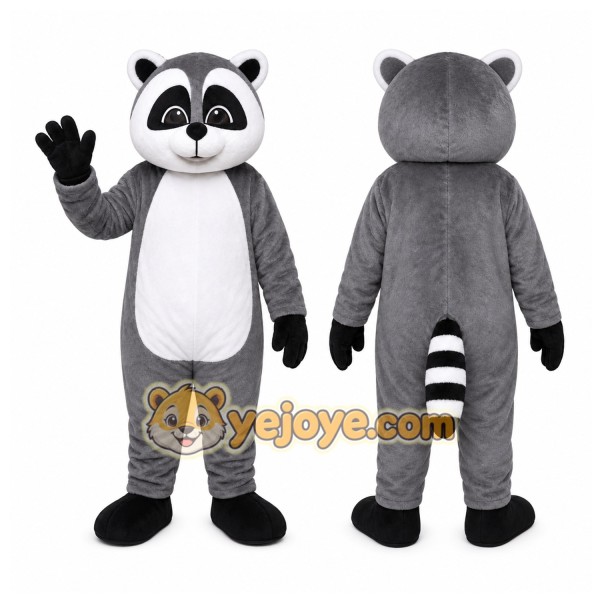 Gray Raccoon Mascot Costume