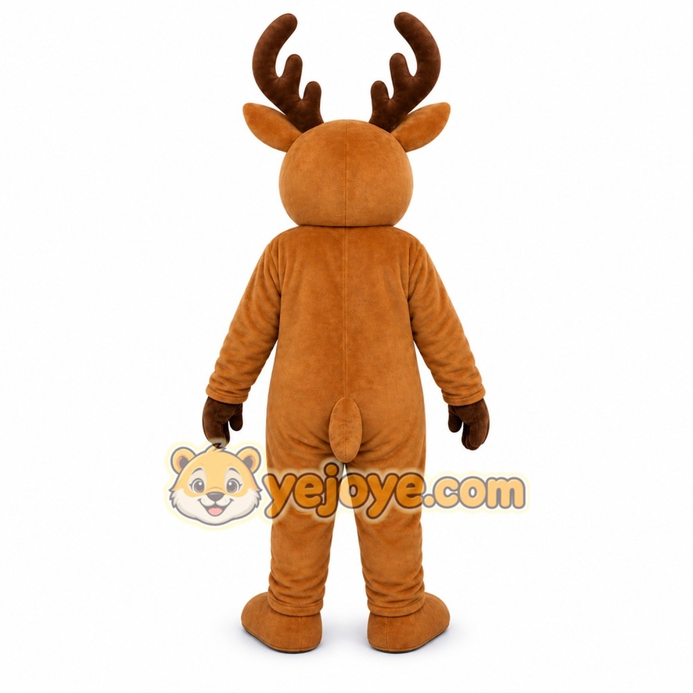 Brown Reindeer Mascot Costume
