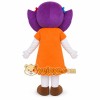 Purple Hair Girl Mascot Costume Purple Hair Girl Mascot Costume