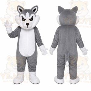 Gray Wolf Mascot Costume