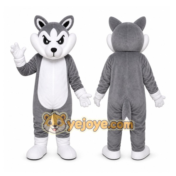 Gray Wolf Mascot Costume