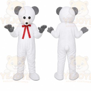 White Panda Mascot Costume