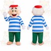 Striped Sailor Boy Mascot Costume