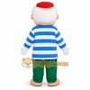 Striped Sailor Boy Mascot Costume Striped Sailor Boy Mascot Costume