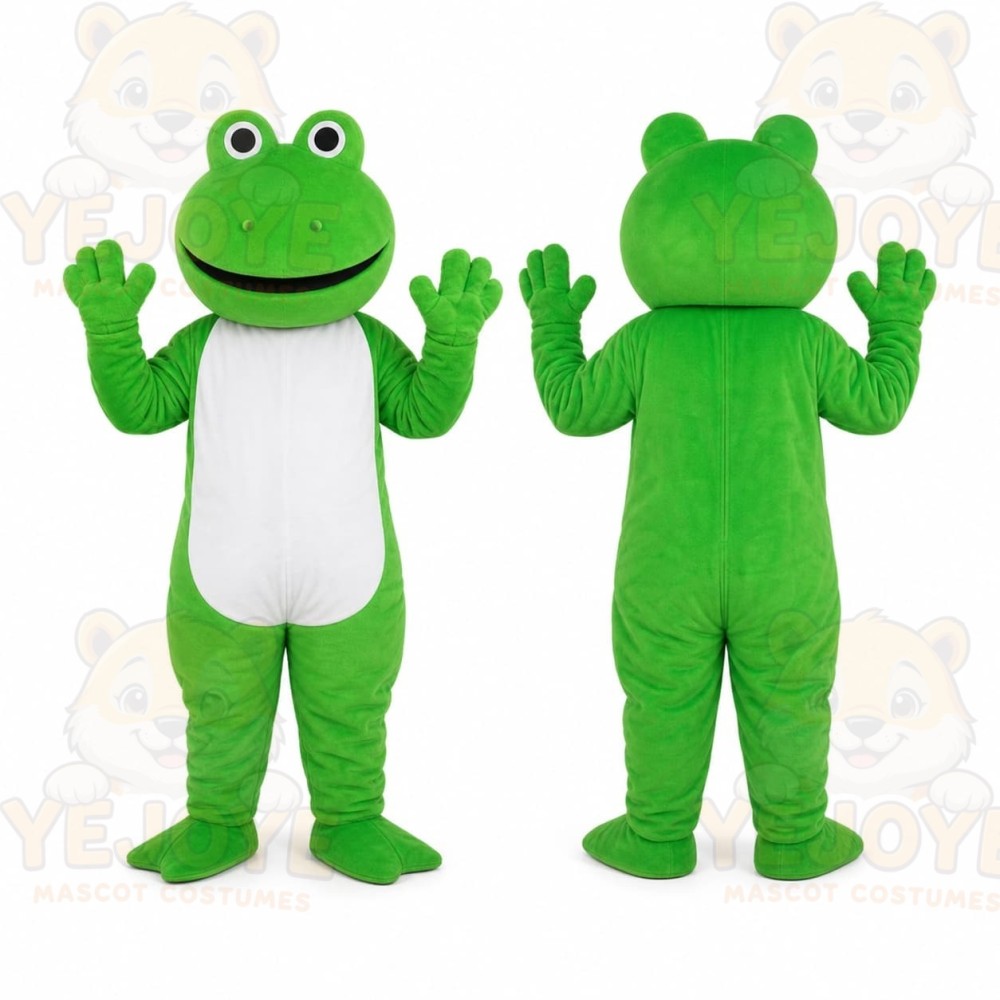 Green Frog Mascot Costume
