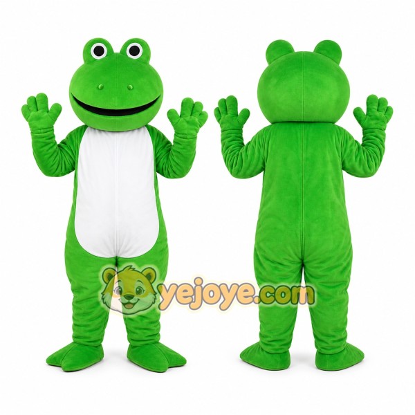Green Frog Mascot Costume