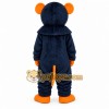 Navy Blue Mouse Mascot Costume with Orange Ears Navy Blue Mouse Mascot Costume with Orange Ears