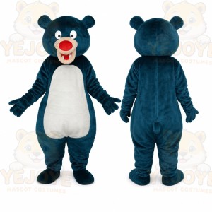 Blue Bear Mascot Costume