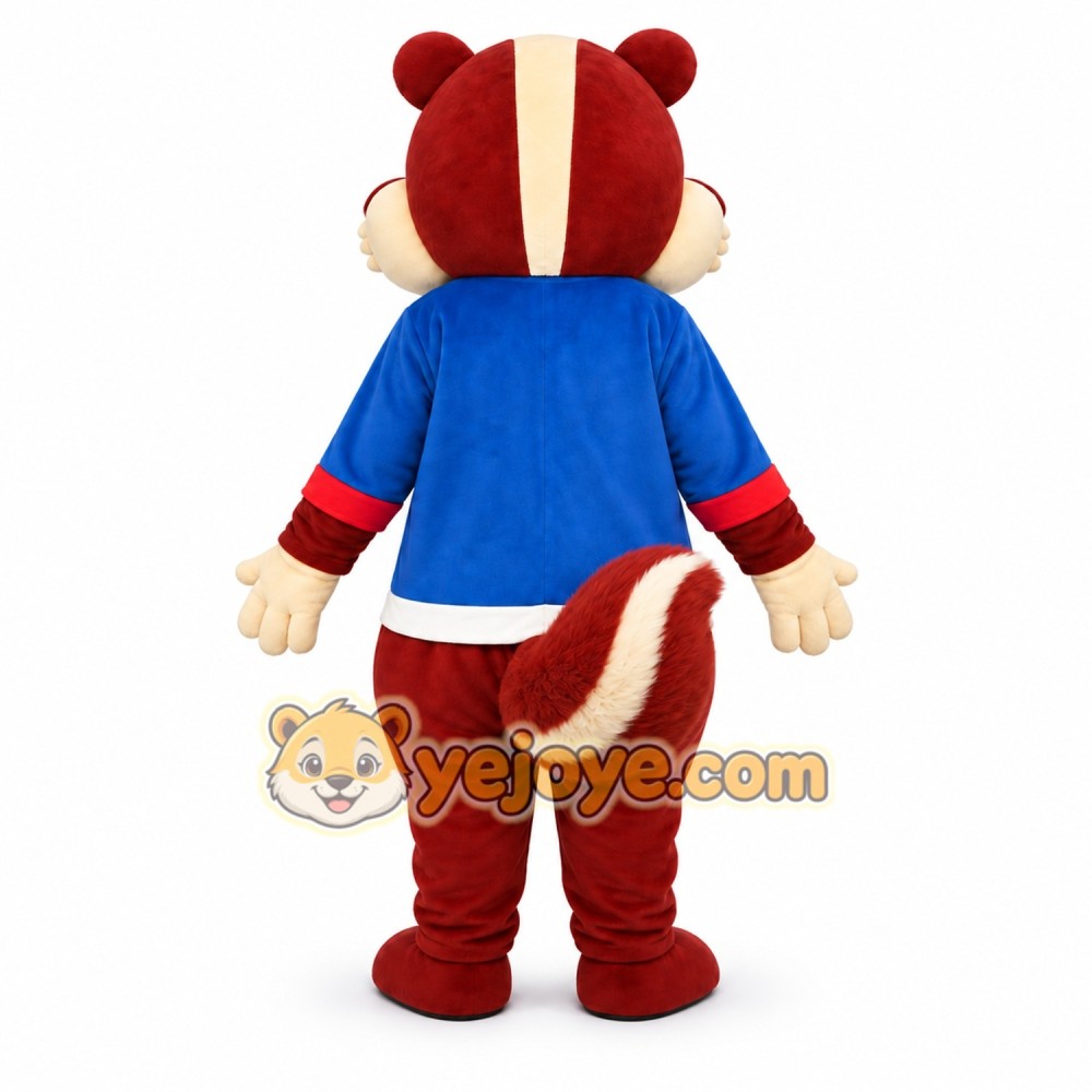 Chipmunk Jacket Mascot Costume Chipmunk Jacket Mascot Costume
