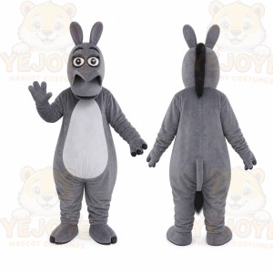 Gray Donkey Mascot Costume