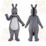 Gray Donkey Mascot Costume