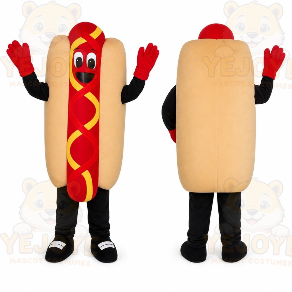 Hot Dog Mascot Costume