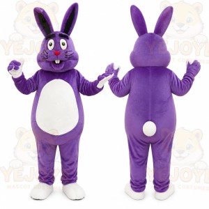 Purple Rabbit Mascot Costume