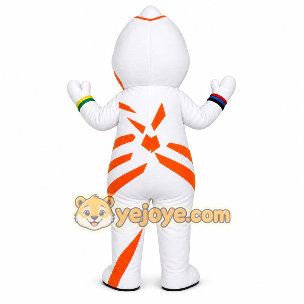 White Astronaut Mascot Costume Adult Character Outfit