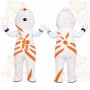 White Astronaut Mascot Costume Adult Character Outfit