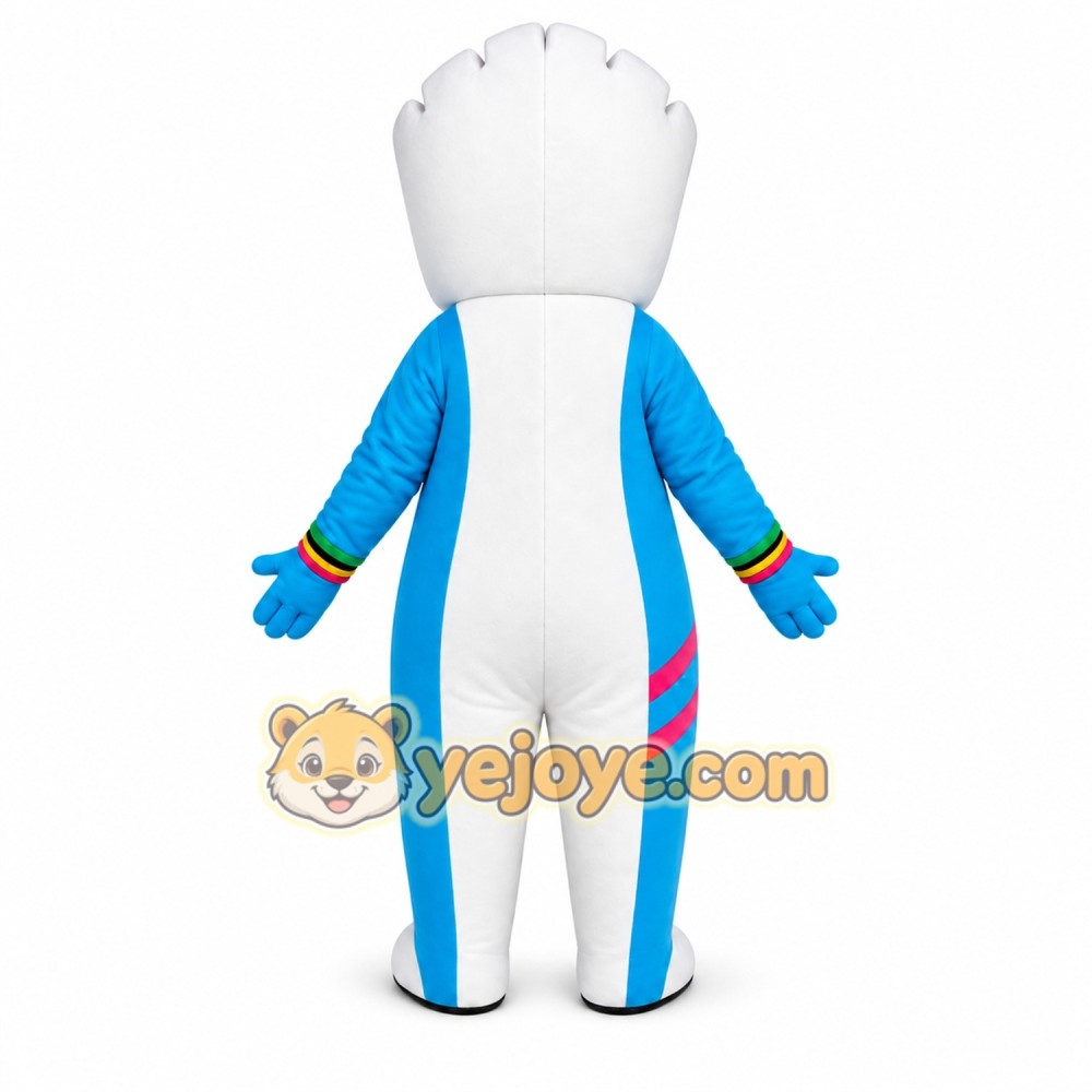 Blue Stripe Character Mascot Costume Blue Stripe Character Mascot Costume