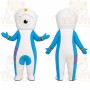Blue Stripe Character Mascot Costume
