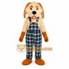 Plaid Puppy Mascot Costume