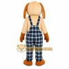 Plaid Puppy Mascot Costume