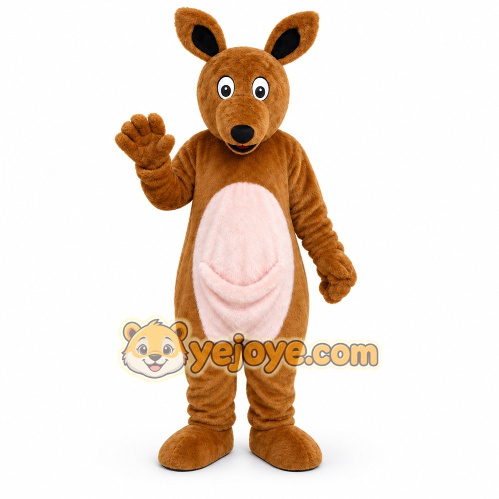 Brown Kangaroo Mascot Costume Brown Kangaroo Mascot Costume