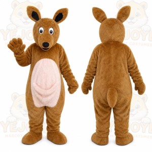 Brown Kangaroo Mascot Costume